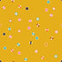 Colorful geometric shapes on a yellow background