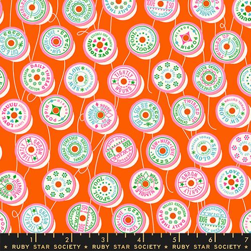 Fabric Ruby Star Society Goldfish Spools Trinketry by the Quarter Yard RS0111-13