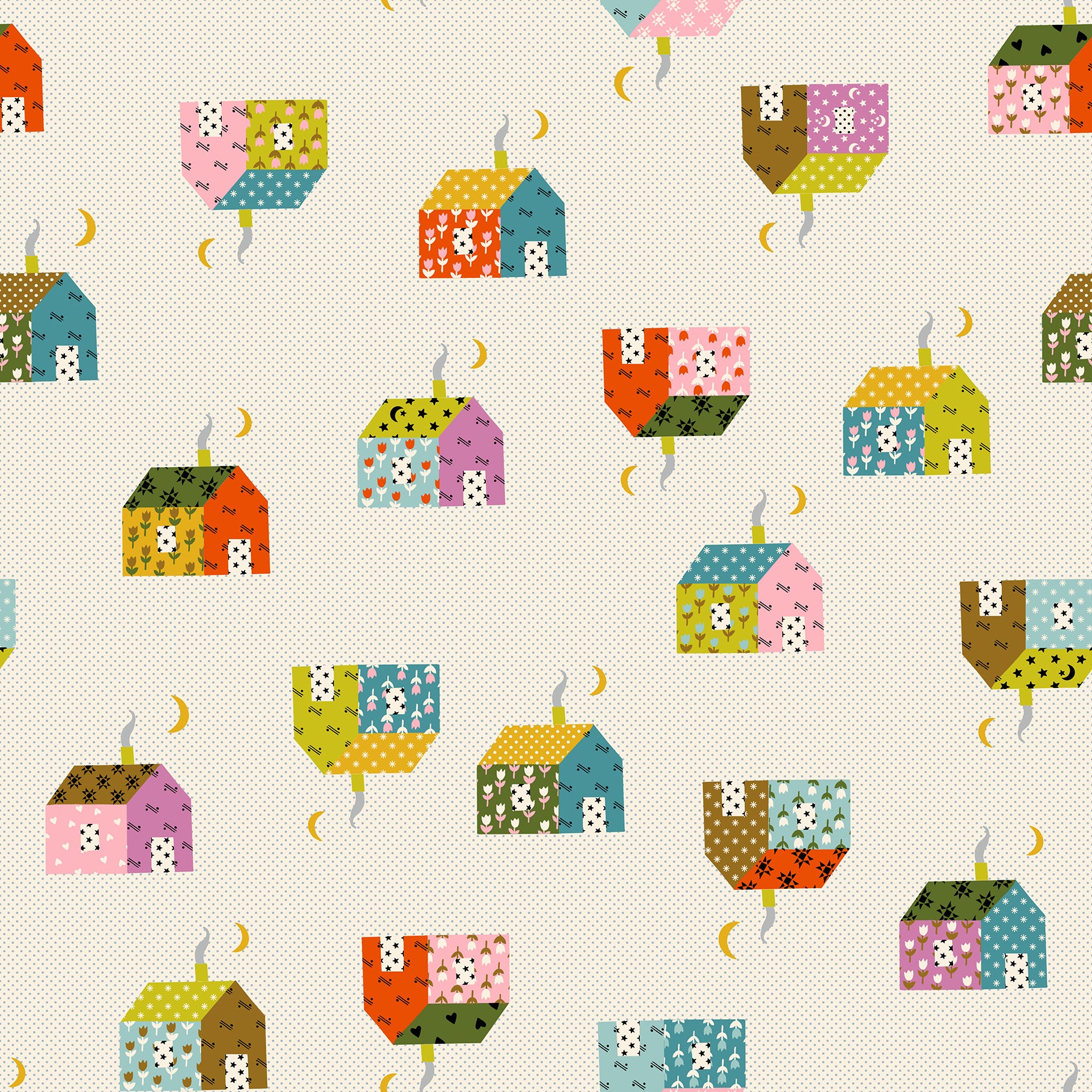 Fabric Ruby Star Society Natural Little House Mystic Fable by the Quarter Yard RS4146-16