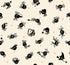 Pattern of black spiders and other Halloween-themed illustrations on a beige background