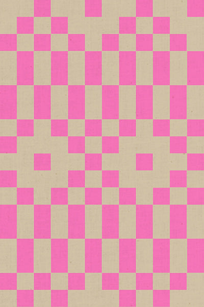 Fabric Ruby Star Society Neon Pink Bitmapped LoFi Linens by the Quarter Yard RS1136-25CL