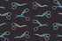 Pattern of scissors on a dark background