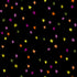 Colorful star pattern on a black background
