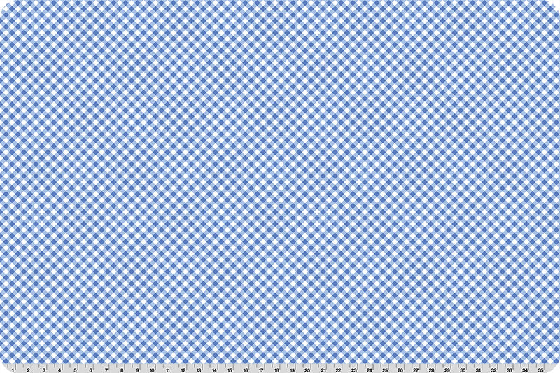 Fabric Shannon Blue Bonnet Gingham Cottage Rose Lane Quilting Cuddle by the Quarter Yard QC-CRGINGHAM-BLUEBONNET