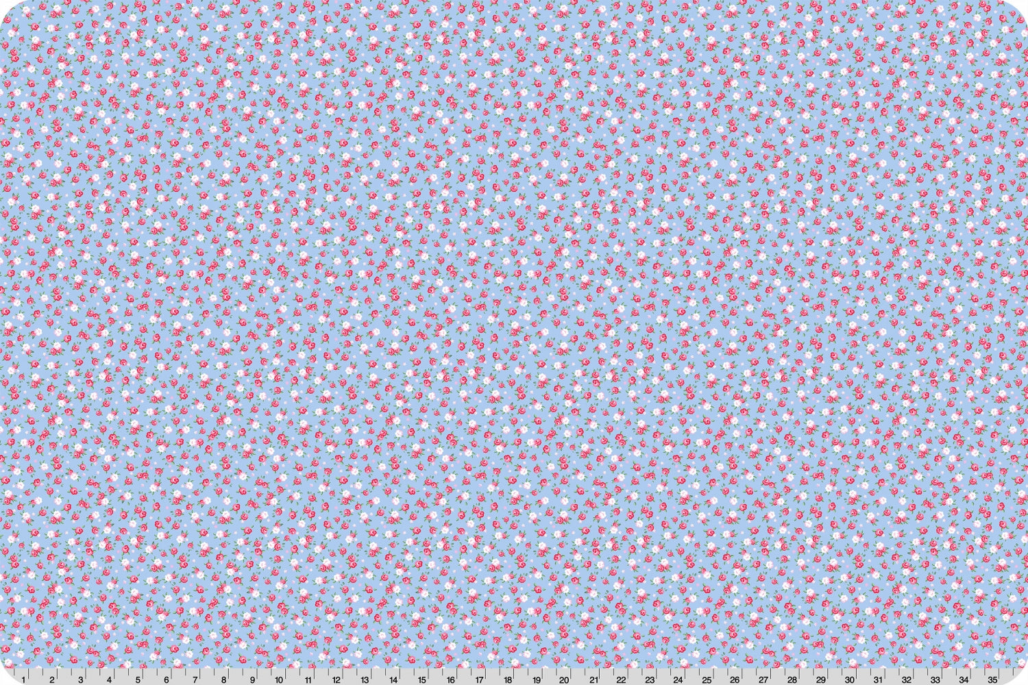 Fabric Shannon Blue Bonnet Kensington Cottage Rose Lane Quilting Cuddle by the Quarter Yard QC-CRKENSINGTON-BLUEBONNET