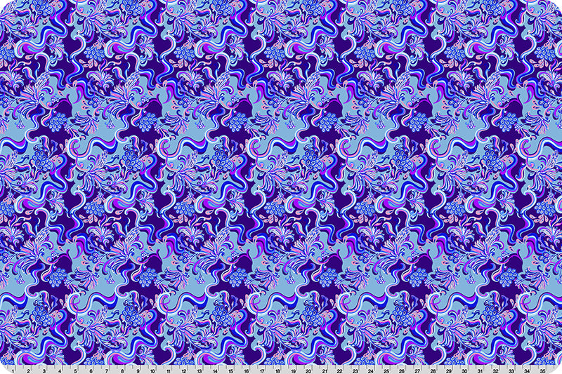 Fabric Shannon Blue Paisley Wanderlust Quilting Cuddle by the Quarter Yard QC-WLPAISLEY-BLUE