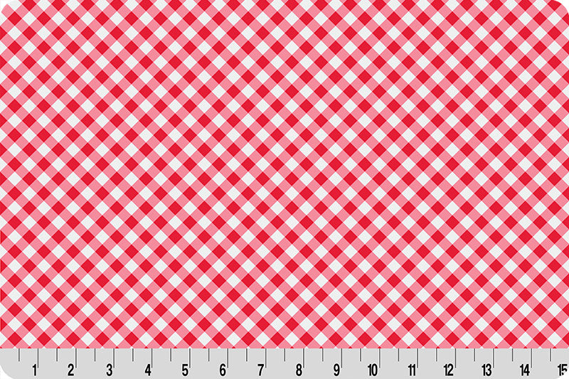 Fabric Shannon Candy Apple Gingham Cottage Rose Lane Quilting Cuddle by the Quarter Yard QC-CRGINGHAM-CANDYAPPLE