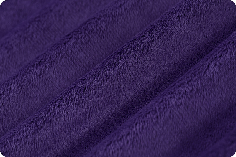 Fabric Shannon Eggplant 90" Extra Wide Solid Cuddle 3 by the Quarter Yard C390-EGGPLANT