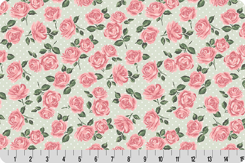 Fabric Shannon Meadow Briar Cottage Rose Lane Quilting Cuddle by the Quarter Yard QC-CRBRIAR-MEADOW