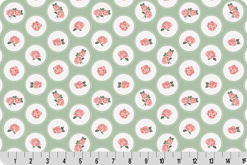 Fabric Shannon Meadow Brighton Cottage Rose Lane Quilting Cuddle by the Quarter Yard QC-CRBRIGHTON-MEADOW