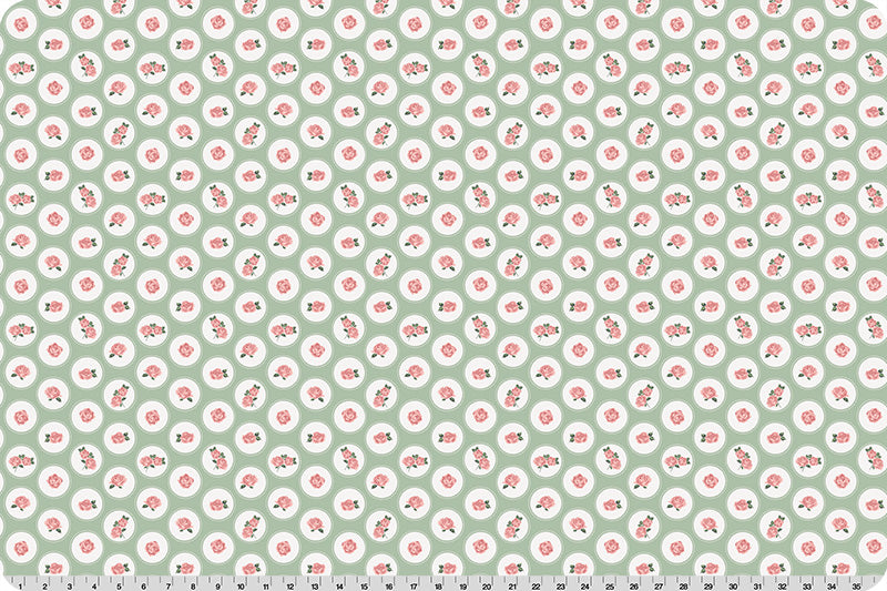 Fabric Shannon Meadow Brighton Cottage Rose Lane Quilting Cuddle by the Quarter Yard QC-CRBRIGHTON-MEADOW