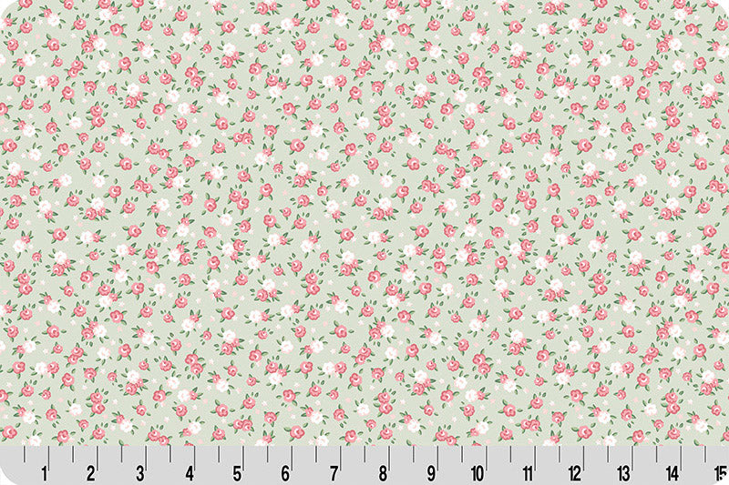 Fabric Shannon Meadow Kensington Cottage Rose Lane Quilting Cuddle by the Quarter Yard QC-CRKENSINGTON-MEADOW