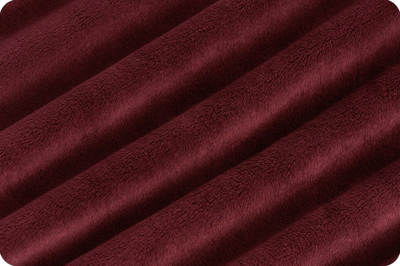Fabric Shannon Merlot 90" Extra Wide Solid Cuddle 3 by the Quarter Yard C390-MERLOT