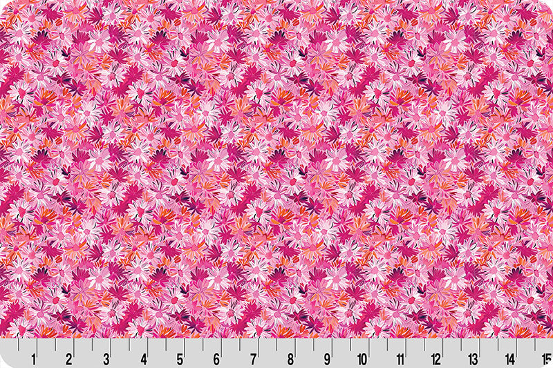 Fabric Shannon Pink Daisies Wanderlust Quilting Cuddle by the Quarter Yard QC-WLDAISIES-PINK