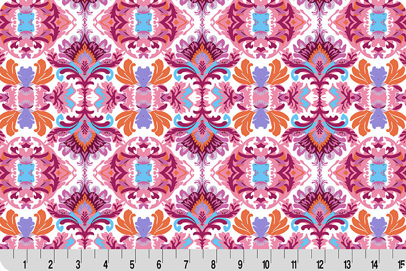 Fabric Shannon Pink Damask Wanderlust Quilting Cuddle by the Quarter Yard QC-WLDAMASK-PINK