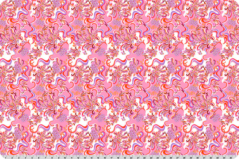 Fabric Shannon Pink Paisley Wanderlust Quilting Cuddle by the Quarter Yard QC-WLPAISLEY-PINK