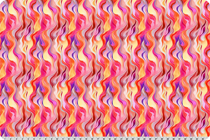 Fabric Shannon Pink Rainbow Wanderlust Quilting Cuddle by the Quarter Yard QC-WLRAINBOW-PINK