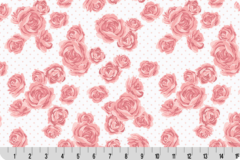 Fabric Shannon Seashell Nottinghill Cottage Rose Lane Quilting Cuddle by the Quarter Yard QC-CRNOTTINGHILL-SEASHELL