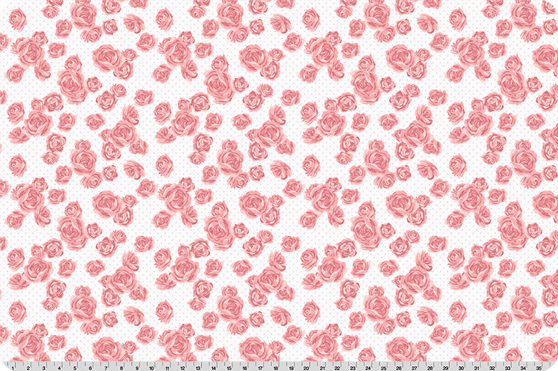 Fabric Shannon Seashell Nottinghill Cottage Rose Lane Quilting Cuddle by the Quarter Yard QC-CRNOTTINGHILL-SEASHELL