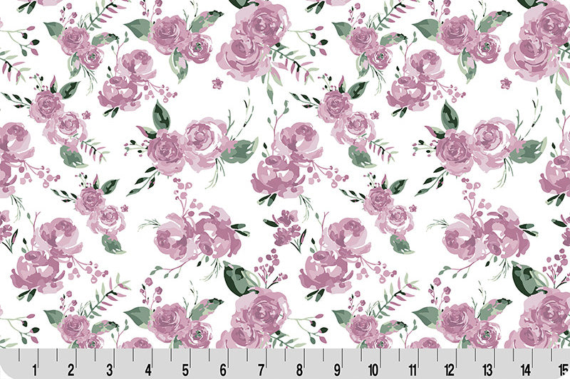 Fabric Shannon Snow Garden Bouquet Meet Me in the Garden Quilting Cuddle by the Quarter Yard QC-GARDENBOUQUET