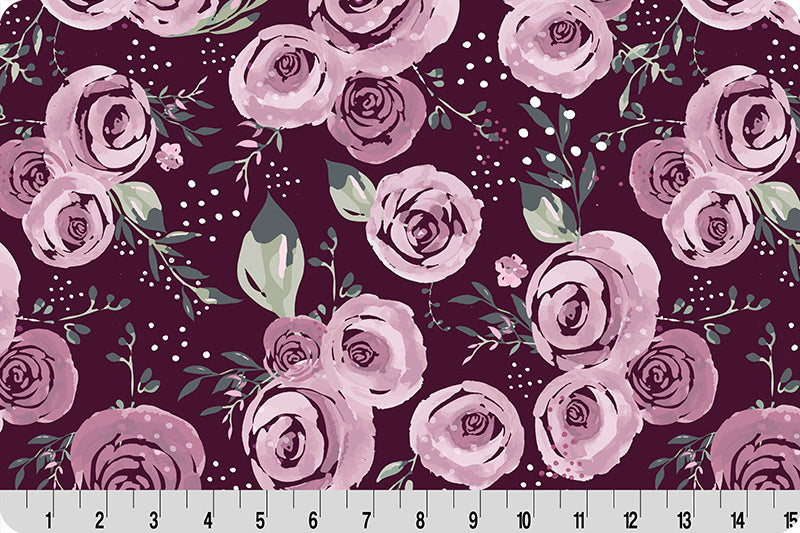 Fabric Shannon Woodrose Garden Roses Meet Me in the Garden Quilting Cuddle by the Quarter Yard QC-GARDENROSES