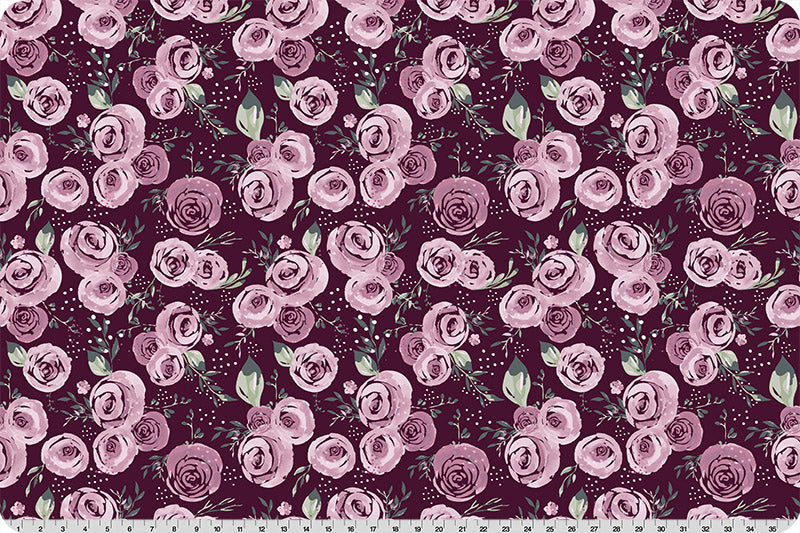 Fabric Shannon Woodrose Garden Roses Meet Me in the Garden Quilting Cuddle by the Quarter Yard QC-GARDENROSES