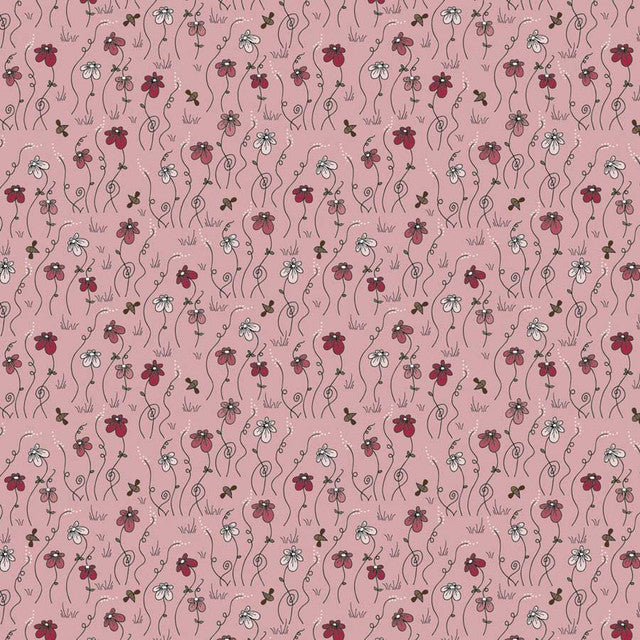 Fabric Stof Rose Flowers The Sweetest Embrace by the Quarter Yard 4514-530