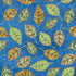 Fabric Studio E Blue Tossed Leaves Bug Bliss by the Quarter Yard 8120-71