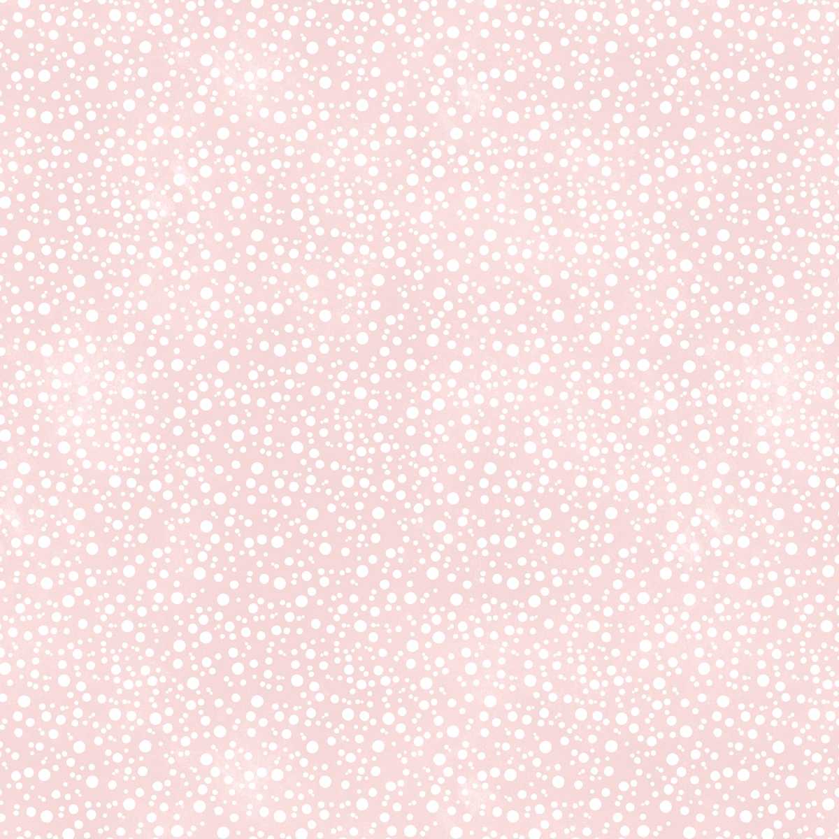 Pattern of small white dots on a light pink background