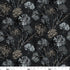 Fabric Studio E Charcoal Dandelion Stamp 108" Wide Back by the Quarter Yard 8276-98