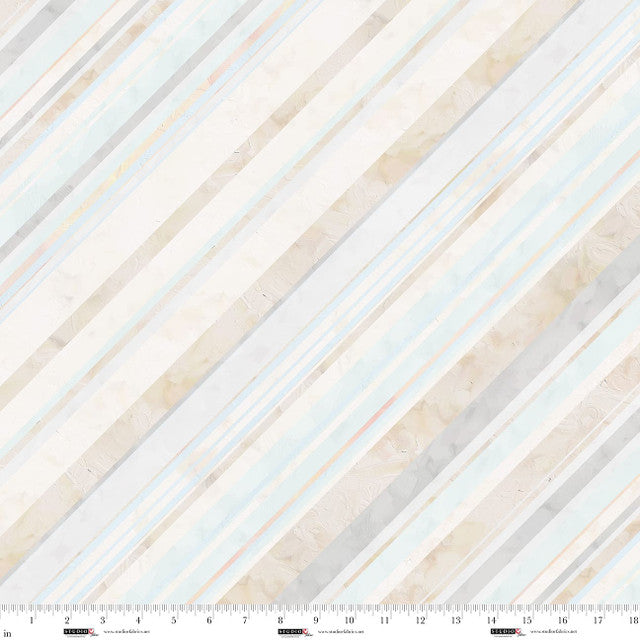 Fabric Studio E Cream Plaster Bias Stripe Sweet Child of Mine by the Quarter Yard 8669-14