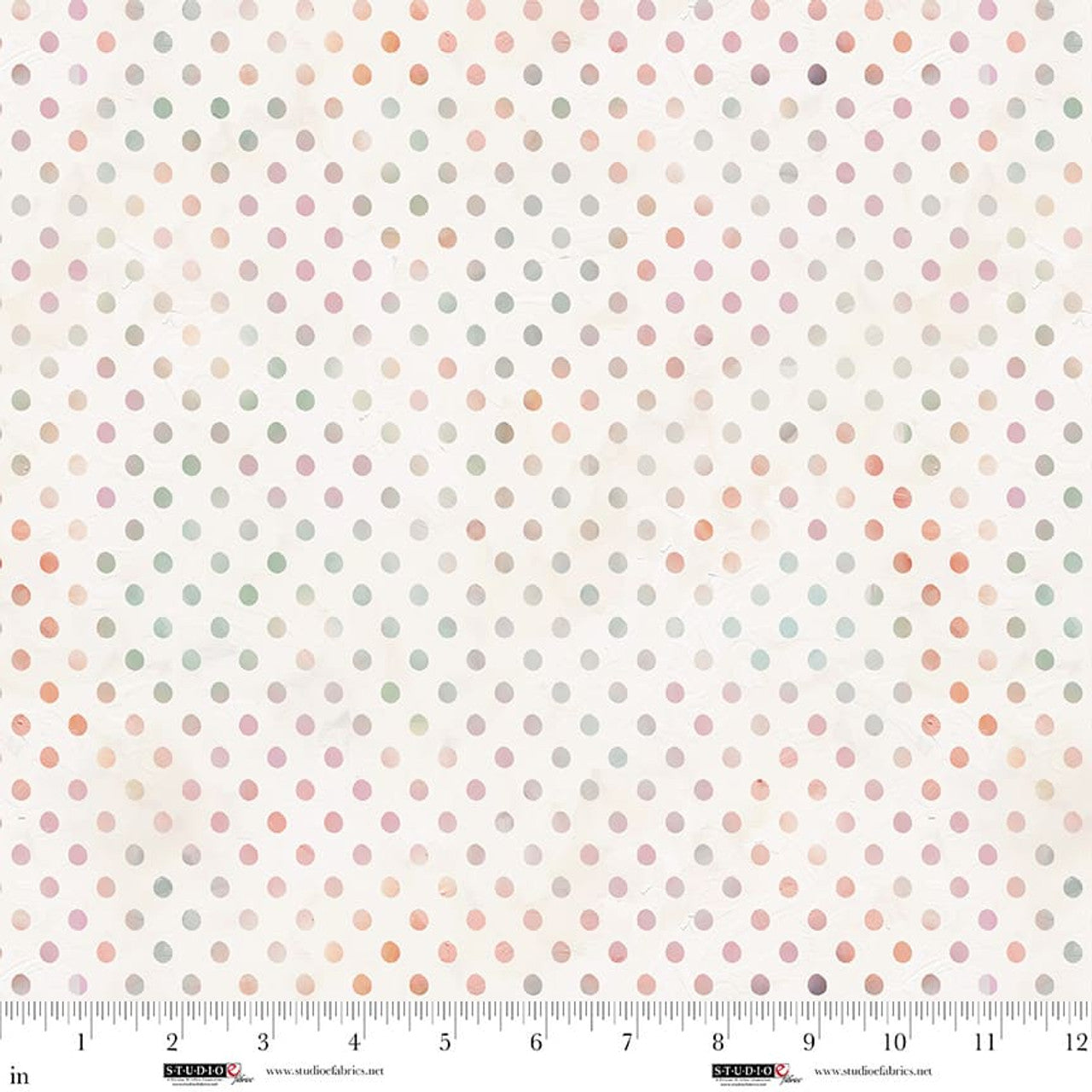 Fabric Studio E Cream Shaded Dot Sweet Child of Mine by the Quarter Yard 8666-14