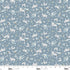 Fabric Studio E Denim Blue Floral Farmyard Farmhouse Fixer Upper by the Quarter Yard 8704-17