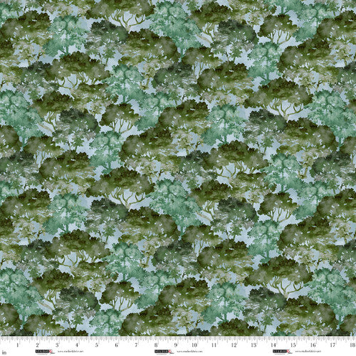 Fabric Studio E Forest Trees Allover Highlander by the Quarter Yard 8626-67
