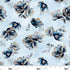 Fabric Studio E Ice Bloom Toss Behind Blue Eyes by the Quarter Yard 8647-17