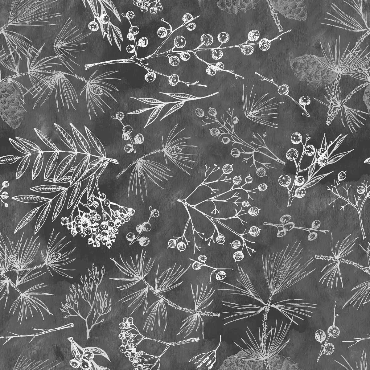 Fabric Studio E Iron Tree Bits Good Natured 108" Wide Back by the Quarter Yard 8857-94