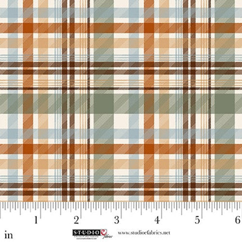 Fabric Studio E Multi Plaid Highlander by the Quarter Yard 8620-36