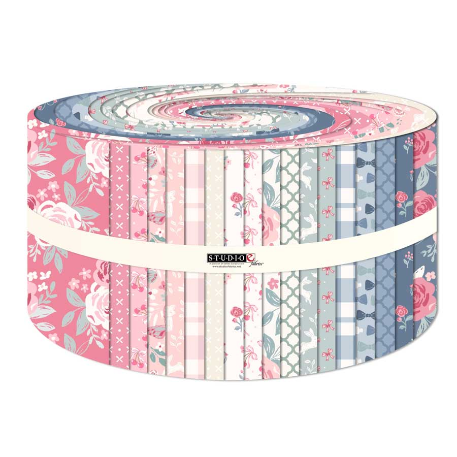 Fabric Studio E Precuts Beautiful Bowquets 42pc 2.5" Strip Roll FB6DRSE.BOWQUETS