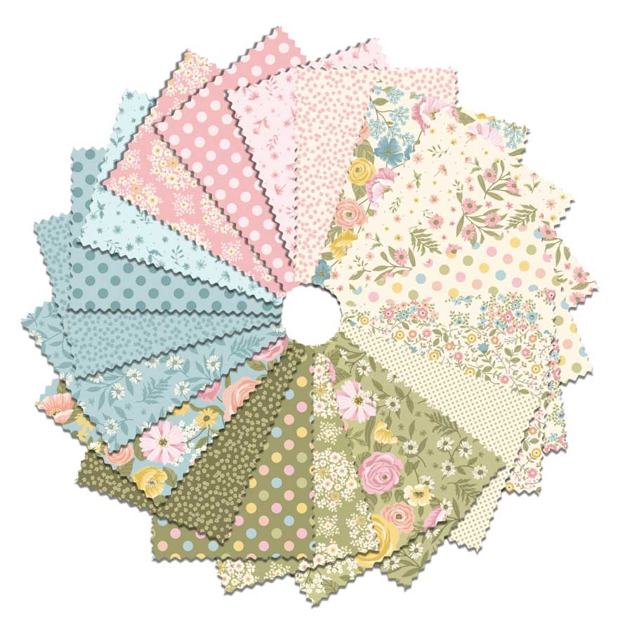Fabric Studio E Precuts Layla 21pc Fat Quarter Bundle FB4FQSE.LAYLA