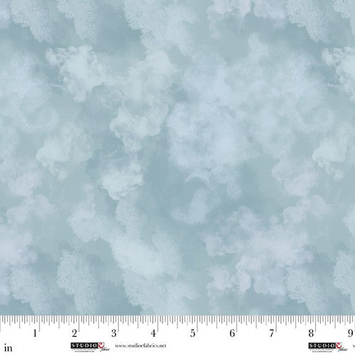 Fabric Studio E Rain Cloud Allover Highlander by the Quarter Yard 8625-17
