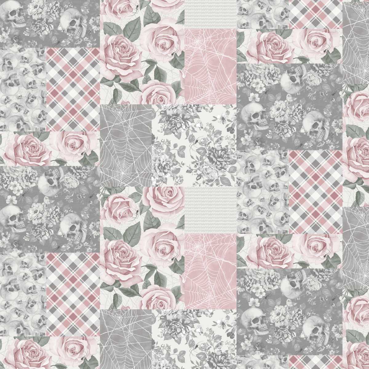 Fabric Studio E Rose Patchwork Pretty Scary by the Quarter Yard 8944-29