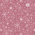 Pattern of white snowflakes on a pink background