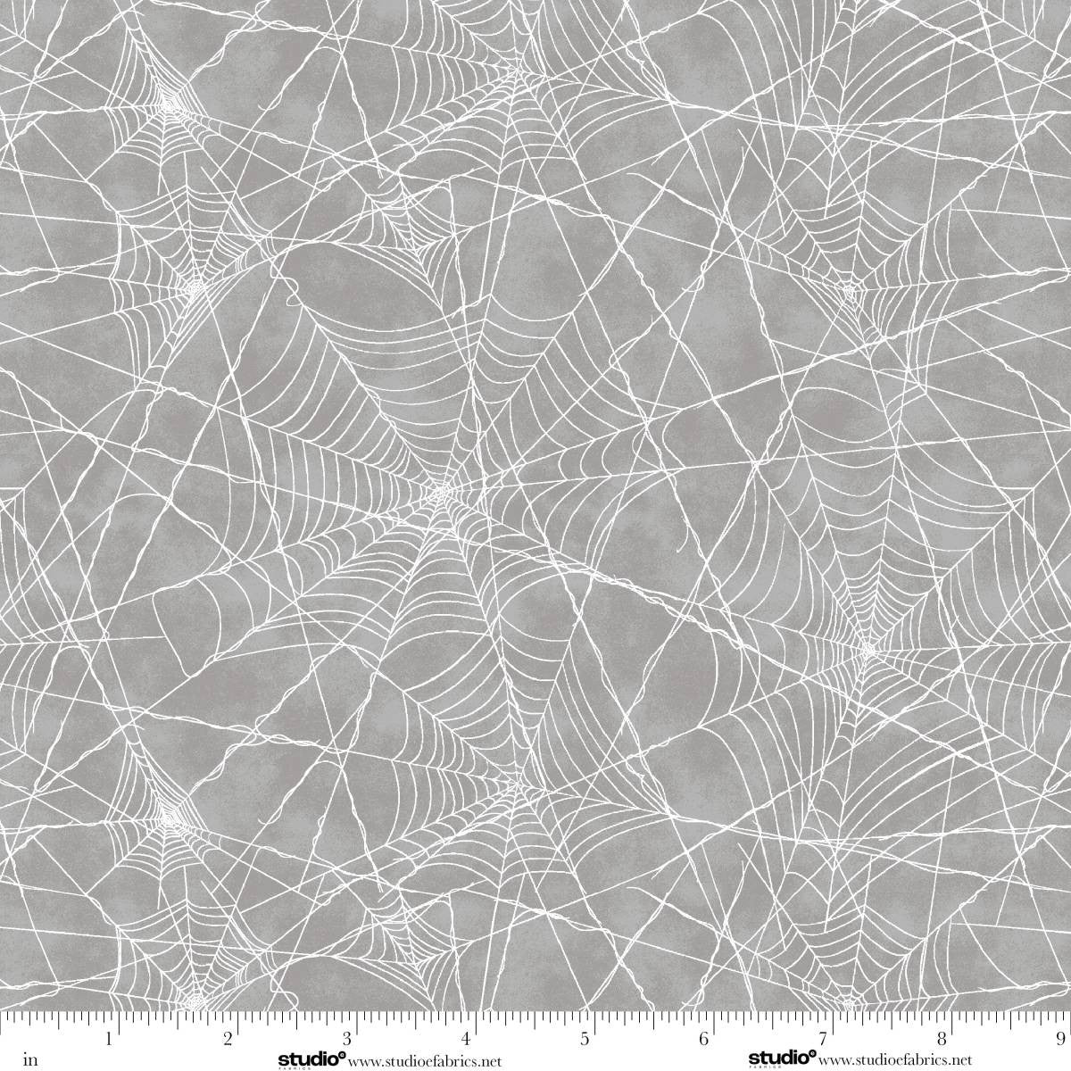 Fabric Studio E Storm Spiderweb Pretty Scary by the Quarter Yard 8949-93