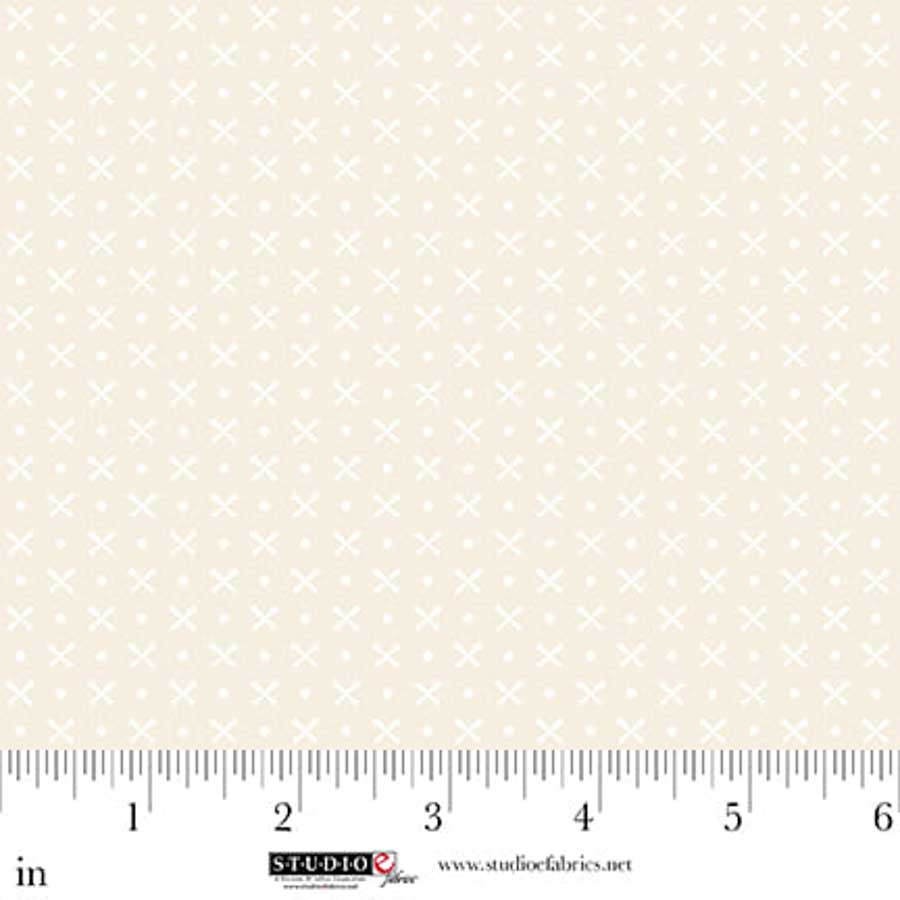 Fabric Studio E Taupe Mini X Beautiful Bowquets by the Quarter Yard 8886-40