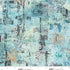 Fabric Studio E Turquoise Paper Match Free Falling by the Quarter Yard 9026-71