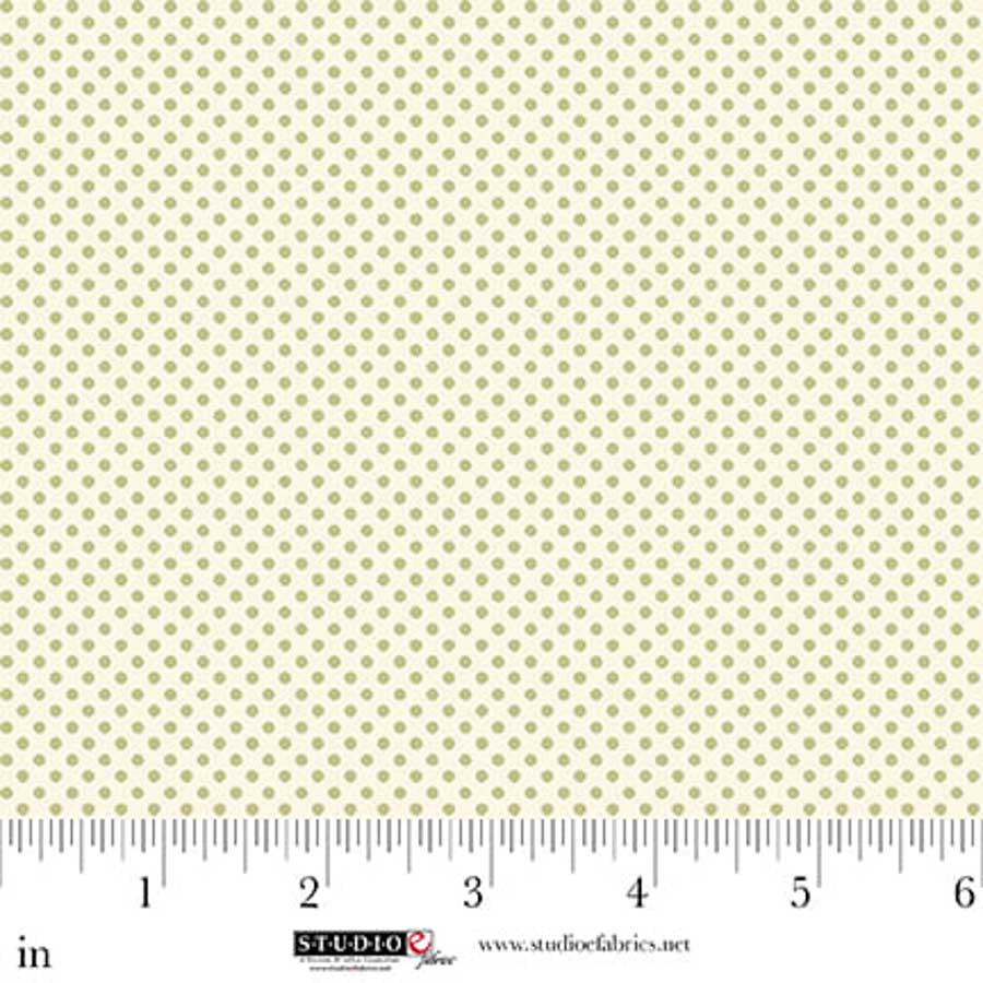 Fabric Studio E Warm White Swiss Dot Layla by the Quarter Yard 9016-01