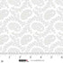 Fabric Studio E White on White Vines and Small Foulard Best of Cream & Sugar by the Quarter Yard 8923-01W