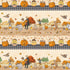 Fabric Studio E Yellow Stripe Haunted Acre Wood by the Quarter Yard 9140-44