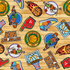 Fabric Sykel Enterprises Basketball Game On by the Quarter Yard 10557-BASK
