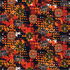 Fabric Sykel Enterprises Firefighter Abstract Geo Logo by the Quarter Yard 1180FF